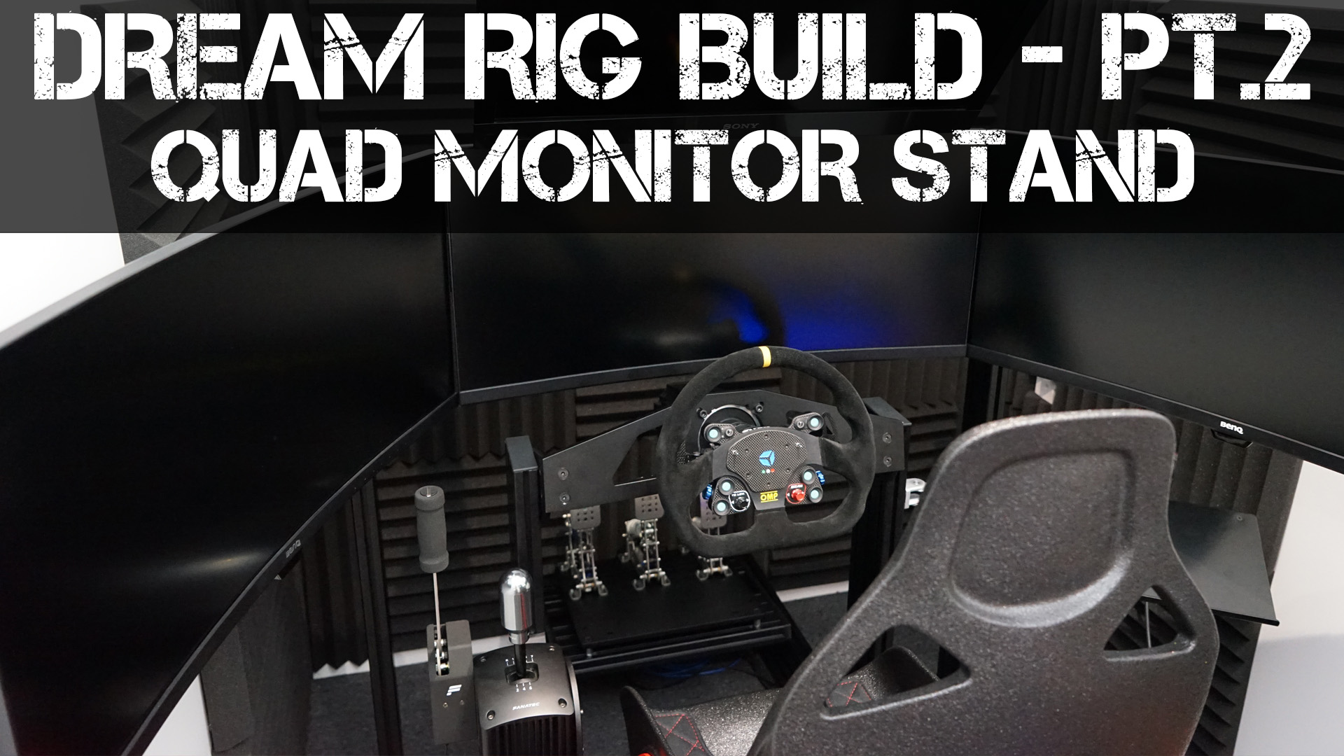 DREAM SIM RACING RIG BUILD Part 2 Simlab Monitor Stand Assembly