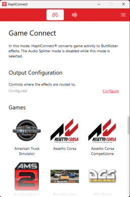 Hapticonnect Game Connect