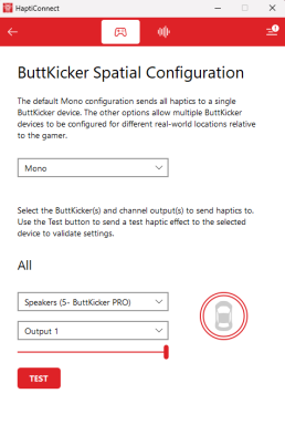 Hapticonnect Spatial Configuration
