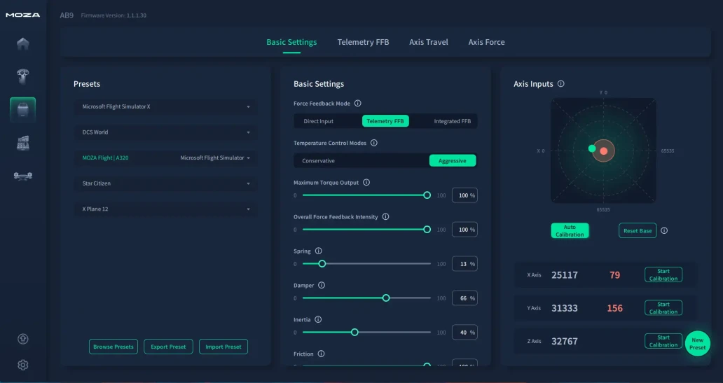 MOZA software 1