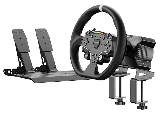 MOZA R3 Racing Wheel and Pedals for Xbox & PC