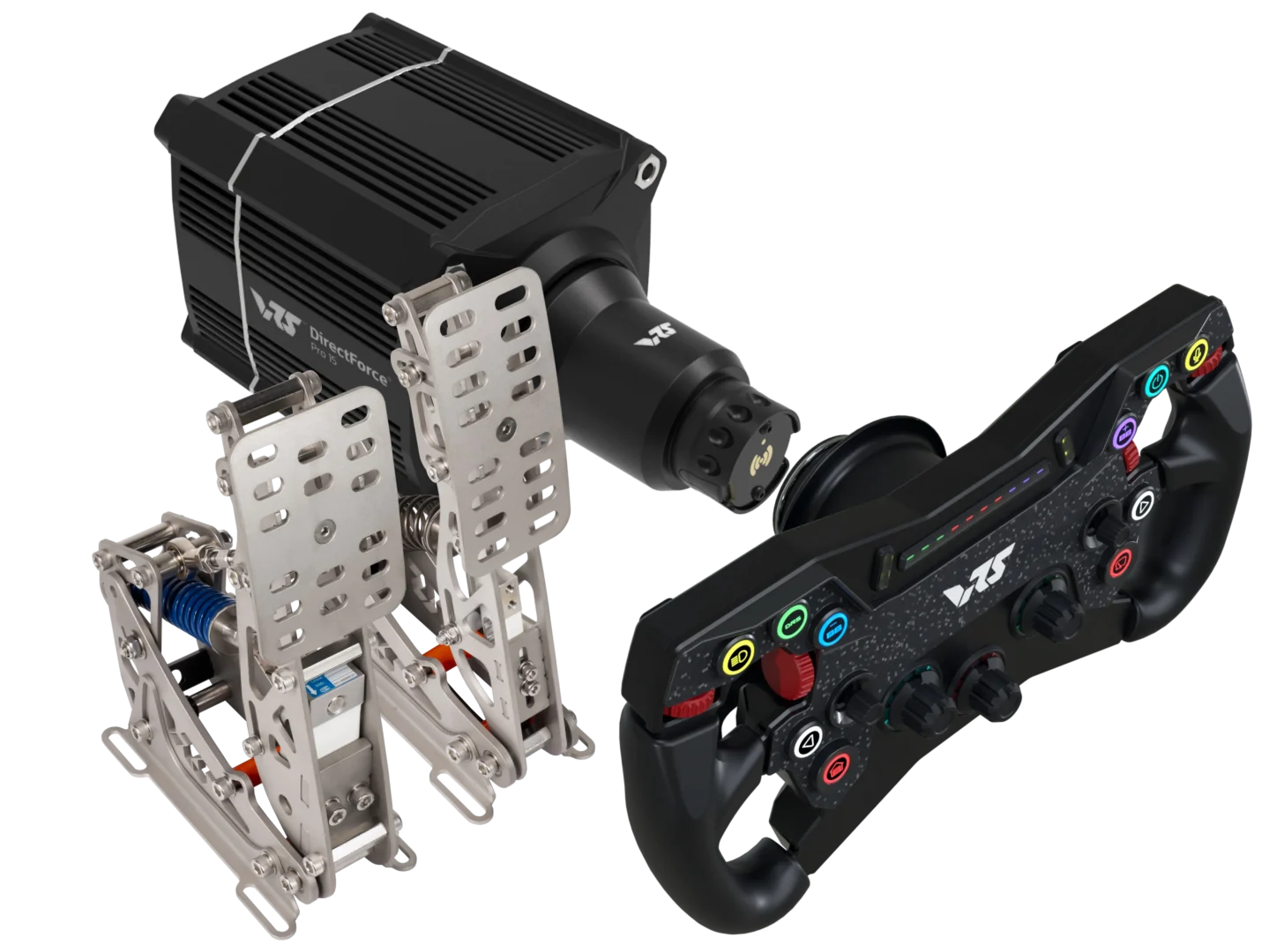 R295 Steering Wheel, DFP15 Wheel Base & 2 pedals
