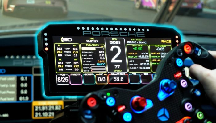 GRID Porsche Replica Dash
